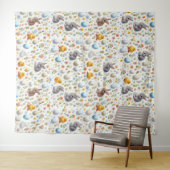Easter Elements Scattered - Tapestries Wandteppich (Beispiel (Horizontal))