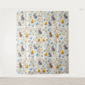 Easter Elements Scattered - Tapestries Wandteppich (Vorderseite)