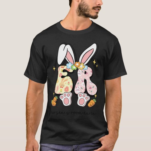 Easter ER Nurse Bunny Emergency Room Nurse Happy E T-Shirt (Vorderseite)