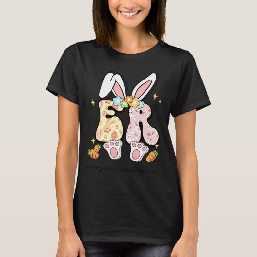 Easter ER Nurse Bunny Emergency Room Nurse Happy E T-Shirt (Vorderseite)