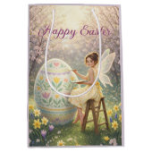 Easter Fairy Painting Egg Spring Mittlere Geschenktüte (Vorderseite)