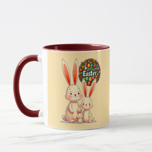 Easter Family – Cute Bunny Celebration - caneca Tasse (Links)