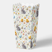 Easter Favor Box – Tiny Eggs, Bunnies & Chicks  Geschenkschachtel (Rückseite)