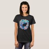 Easter festive Illustration with charming Dolphin  T-Shirt (Vorne ganz)