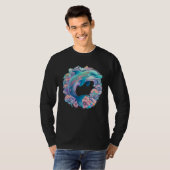Easter festive Illustration with charming Dolphin  T-Shirt (Vorne ganz)