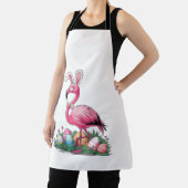 Easter Flamingo T-Shirt Schürze (InSitu)