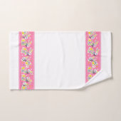 Easter Floral Rabbits Badhandtuch Set (Handtuch)