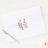 Easter Food Baby Shower Runder Aufkleber (Umschlag)