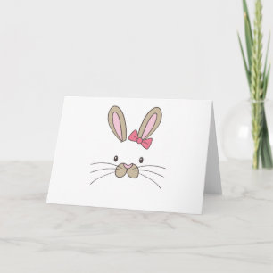 Easter for kids Bunny Face Bunny Kids Girls Feiertagskarte