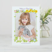 Easter Frame Foto Holiday Card Feiertagskarte (Stehend Vorderseite)