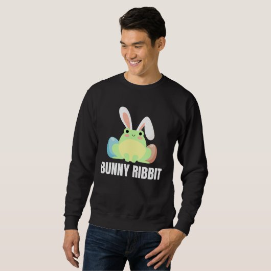 Easter Frog  Bunny Ribbit For Amphibian Sweatshirt (Vorne ganz)