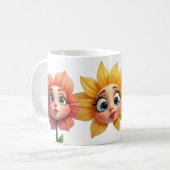 EASTER Frühlingsblumen Neues Geschenk für sie Kaffeetasse (Vorderseite Links)