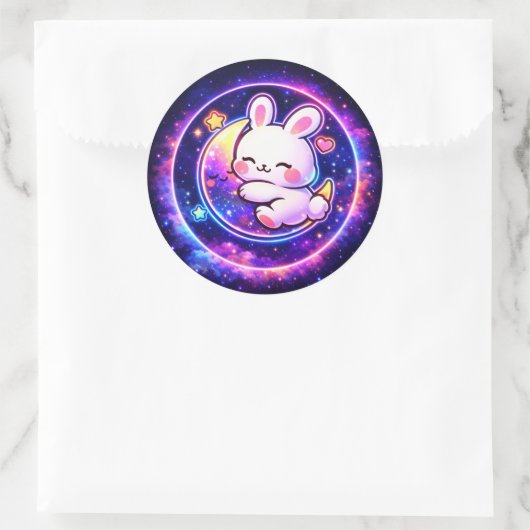 Easter Galaxy Bunny Sticker | Spring Holiday Gift (Tasche)