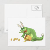 Easter Gator Postcards Feiertagspostkarte (Vorne/Hinten)