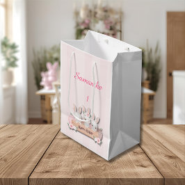 Easter Gift Bag - Kawaii Bunnies & Pastel Roses Mittlere Geschenktüte