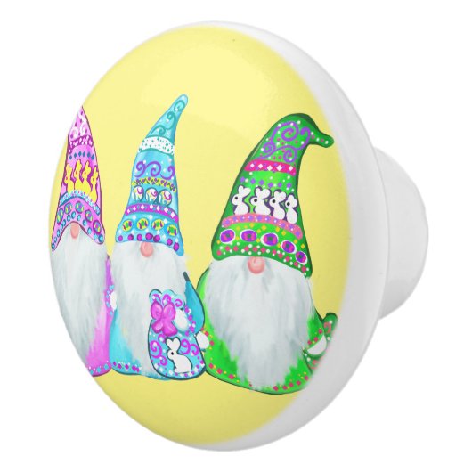 EASTER GNOMES KERAMIKKNAUF (Rechts)