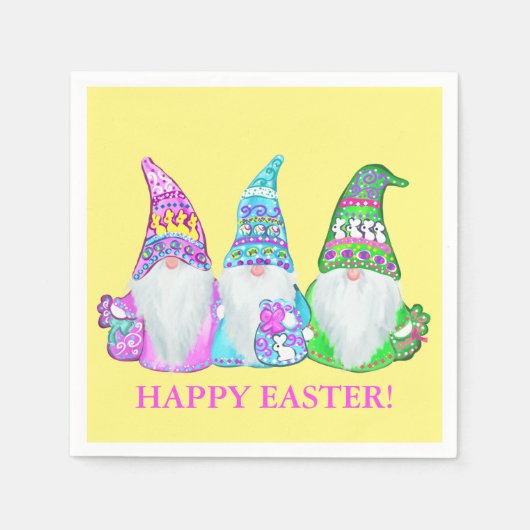 EASTER GNOMES SERVIETTE (Vorderseite)