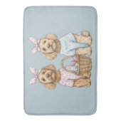 Easter Goldendoodle Dogs Badematte (Vorderseite Vertikal)