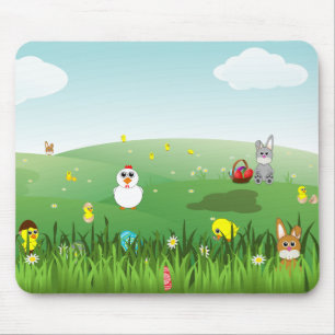 easter grass mousepad
