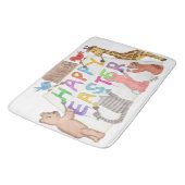 Easter Greeting Painted by Animals Badematte (Schrägansicht)