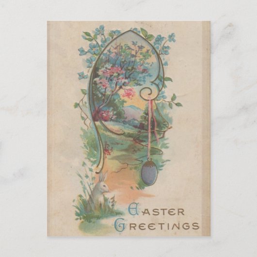 Easter Greetings 1912 Feiertagspostkarte (Vorderseite)
