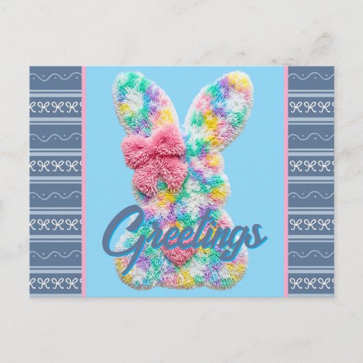 Easter Greetings Postkarte (Vorderseite)