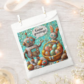 EASTER GREETINGS ~ Robot Bunny and Ostereier ~ Geschenktütchen (Ausgeschnitten)