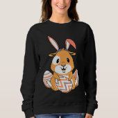 Easter Guinea Pig With Bunny Ears & Eggs   Easter Sweatshirt (Vorderseite)