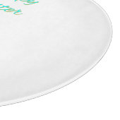 Easter Hatchlings Round Glass Cutting Board Schneidebrett (Ecke)