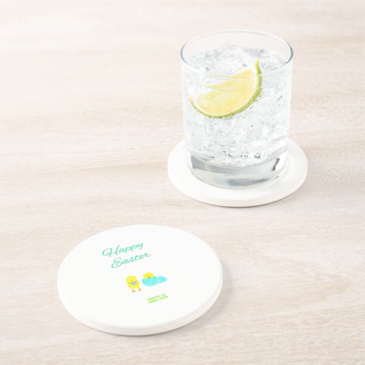 Easter Hatchlings Sandstone Coaster Getränkeuntersetzer (Seite)