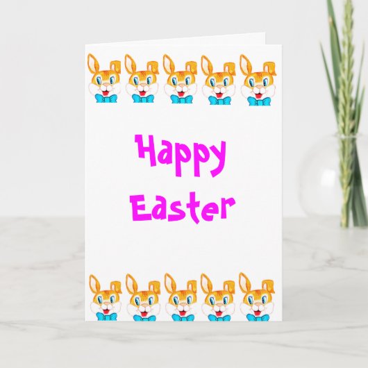 EASTER, HERR JACK RABBBIT-Karte Feiertagskarte (Vorderseite)