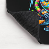 Easter Hockey Spieler Eier Ei Bunny Rabbits Männer Mousepad (Ecke)