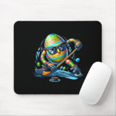 Easter Hockey Spieler Eier Ei Bunny Rabbits Männer Mousepad (Mit Mouse)