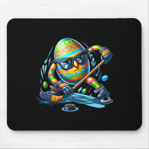 Easter Hockey Spieler Eier Ei Bunny Rabbits Männer Mousepad