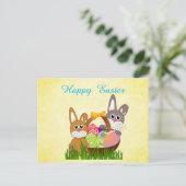 Easter Holiday Postcard for Kids Postkarte (Stehend Vorderseite)