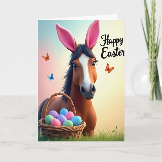 Easter Horse Celebration Card Karte (Vorderseite)