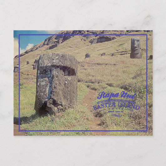 Easter island (Rapa Nui) Chile Postkarte (Vorderseite)