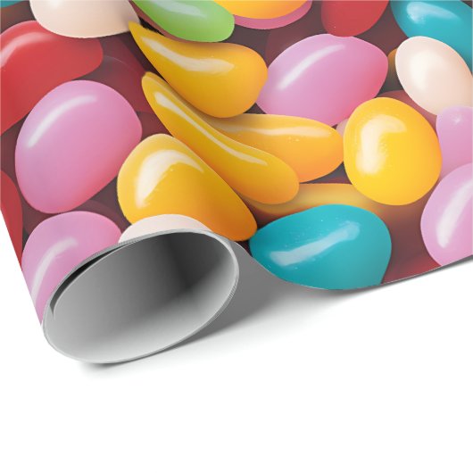 Easter Jelly Bean Pattern Geschenkpapier (Rolleneckpunkt)