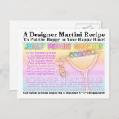 Easter Jelly Beanie Maritni Rezept Postkarte (Vorne/Hinten)