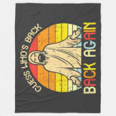 Easter Jesus Guess Whos Back Religious Christian Fleecedecke (Vorderseite)