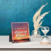 EASTER Jesus ist Risen Auferstehung CHRISTLICH Fotoplatte (InSitu)