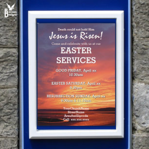 EASTER Jesus ist Risen CHURCH DIENSTLEISTUNGEN maß Poster