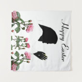 EASTER JESUS-Wandteppiche Wandteppich (Vorderseite (Horizontal))