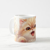 “Easter Joy Persian Kitty" Adorable Persian Cat Kaffeetasse (Vorderseite Links)