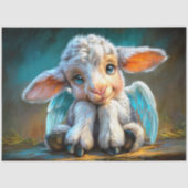 Easter Lamb Angel Decoupage Seidenpapier (Vorderseite)