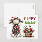 Easter Lamb Postkarte (Vorne/Hinten)