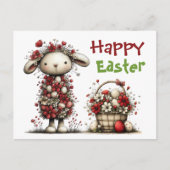 Easter Lamb Postkarte (Vorderseite)