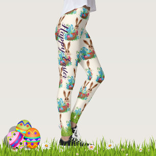 EASTER Leggings Bunny Egg Yoga Pants Frauen Mädch