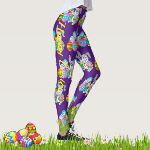 EASTER Leggings Bunny Egg Yoga Pants Frauen Mädch