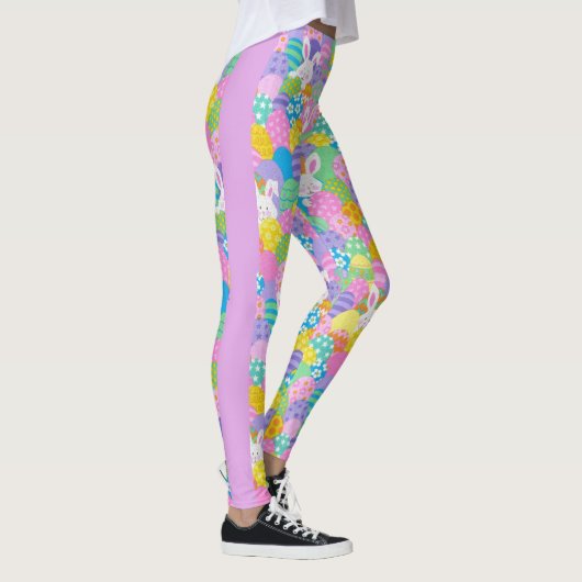 EASTER Leggings Bunny Egg Yoga Pants Frauen Mädche (Rechts)